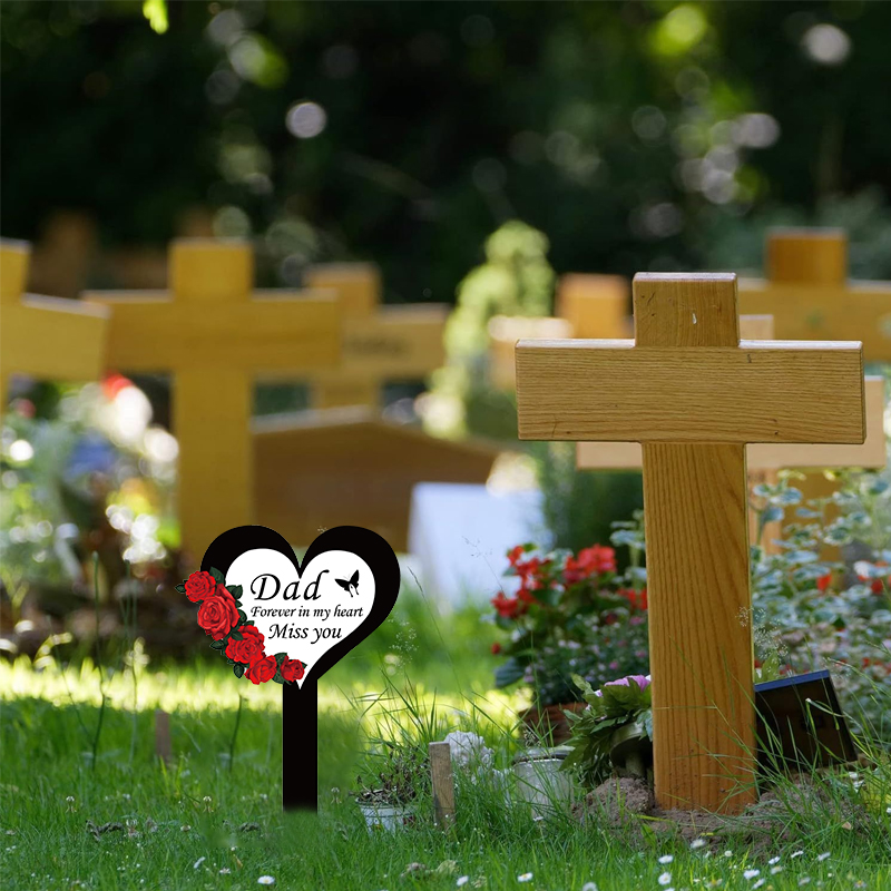 2024 Cemetery Memorial Heart S - Yard Sign Blank ulasan dan harga
