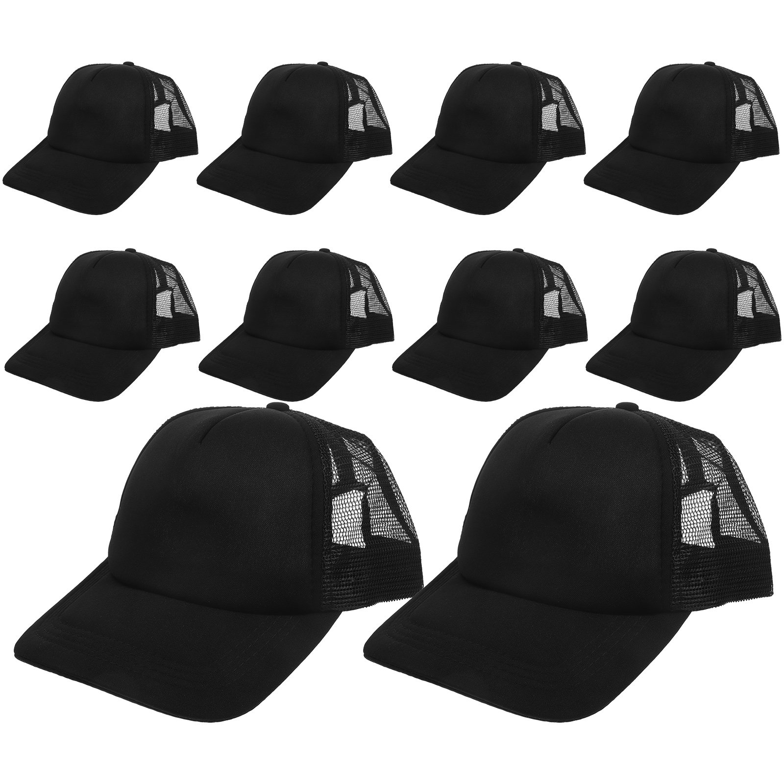 10Pcs Blank Mesh Baseball Caps - Hat Sublimation Blank ulasan dan harga