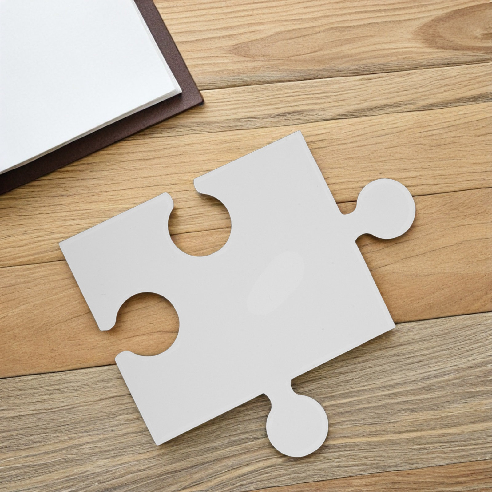 60Pcs Large Blank Puzzle Piece - Puzzle Blank White ulasan dan harga