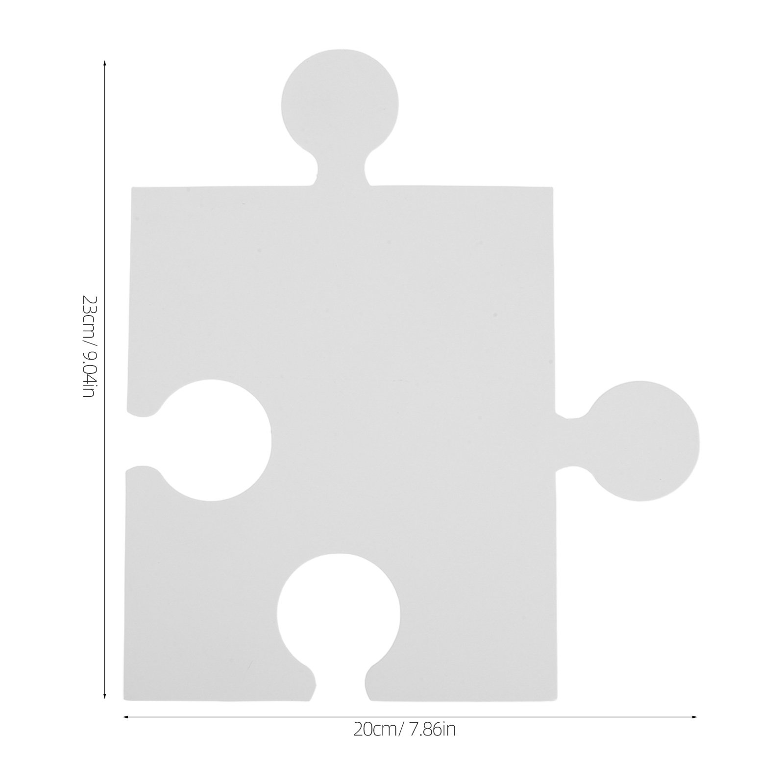 60Pcs Large Blank Puzzle Piece - Puzzle Blank White ulasan dan harga