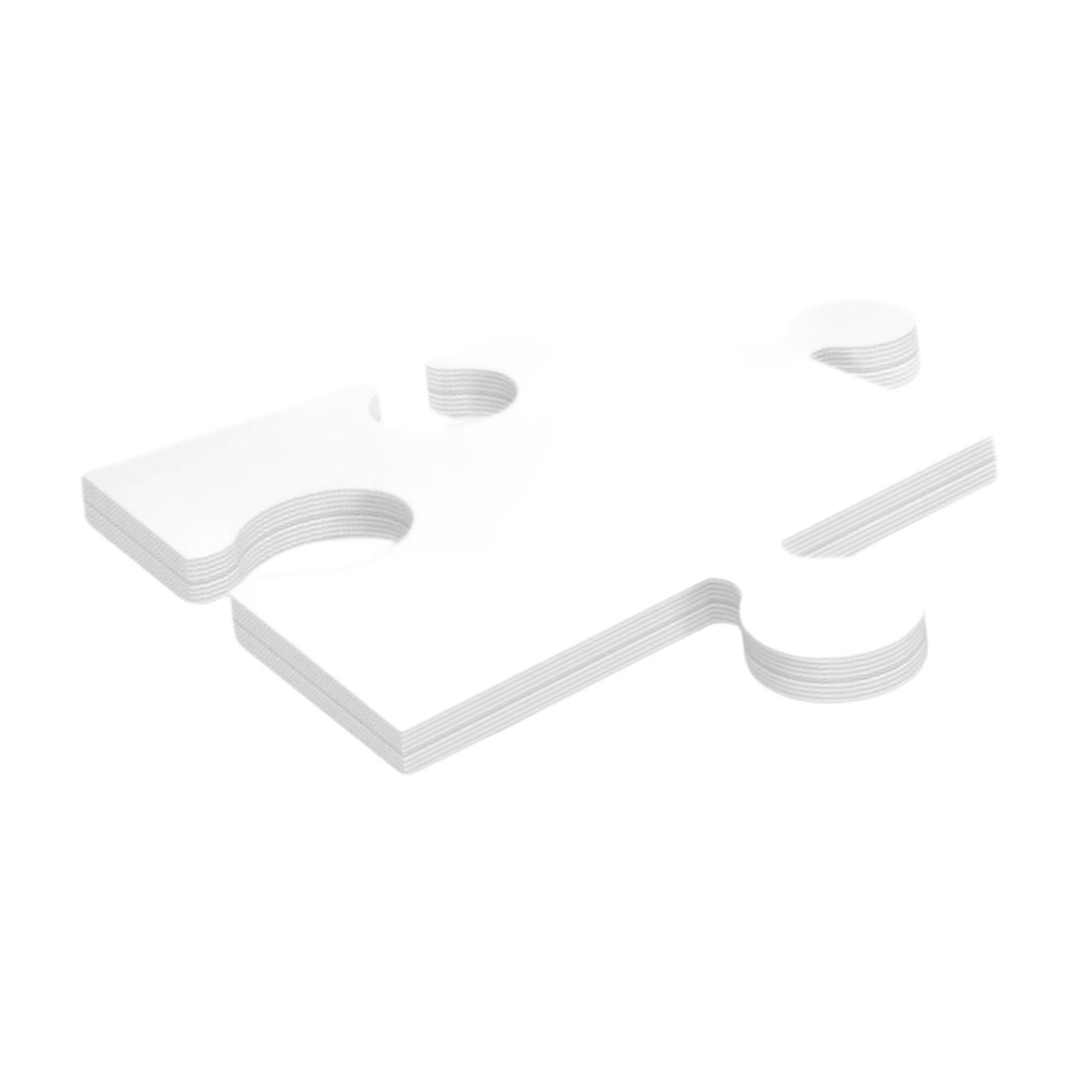 24x White Cardboard Blank Jigs - Puzzle Blank White ulasan dan harga