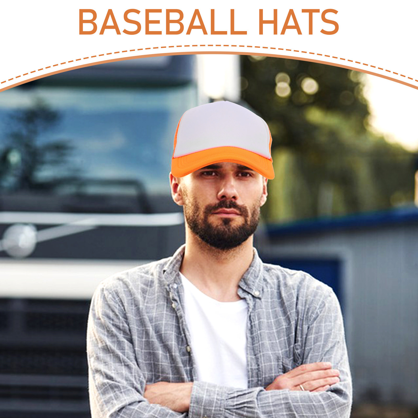 10Pcs Heat Transfer Blank Mesh - Hat Sublimation Blank ulasan dan harga
