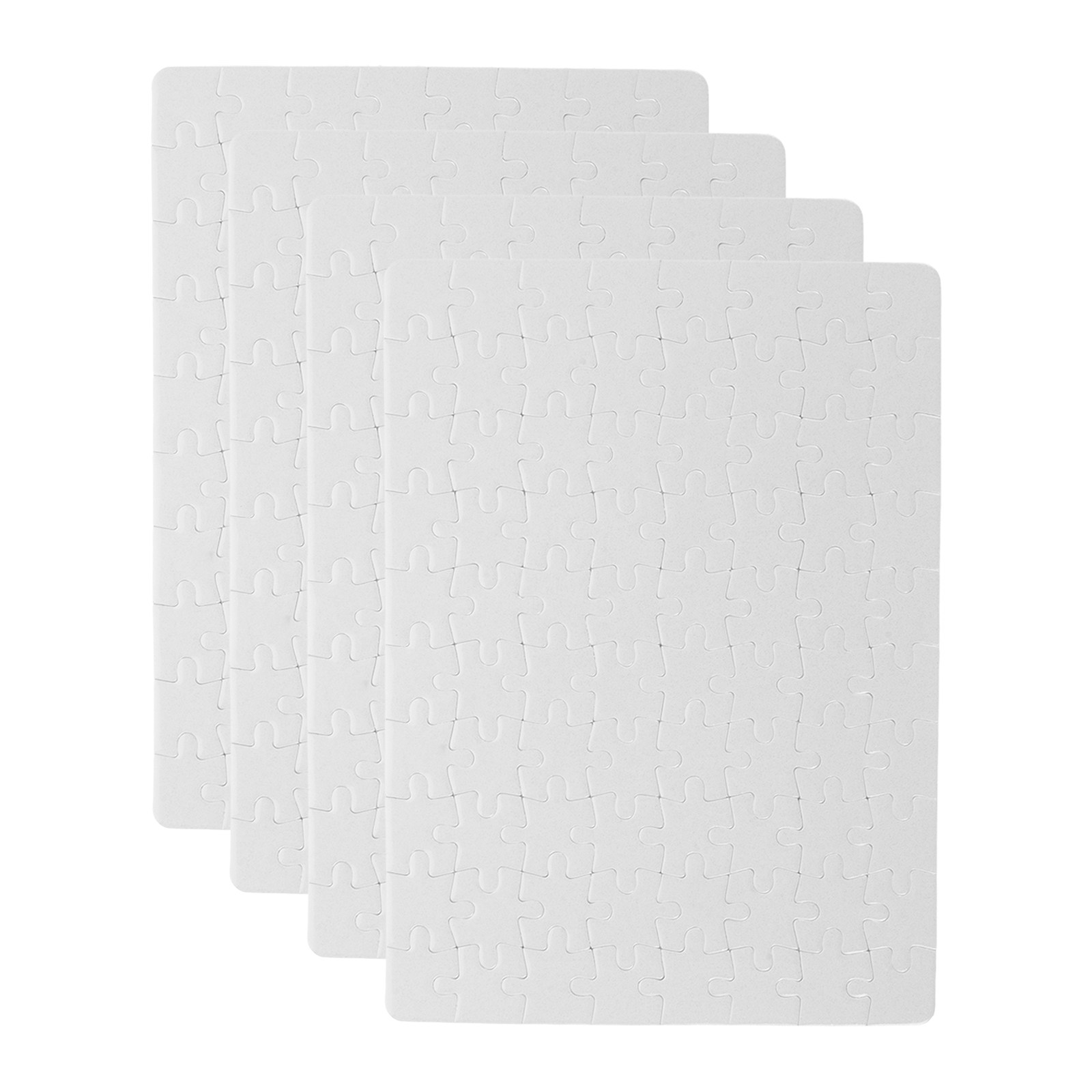 4Sheets Blank Puzzle Pieces Wh - Puzzle Blank White ulasan dan harga