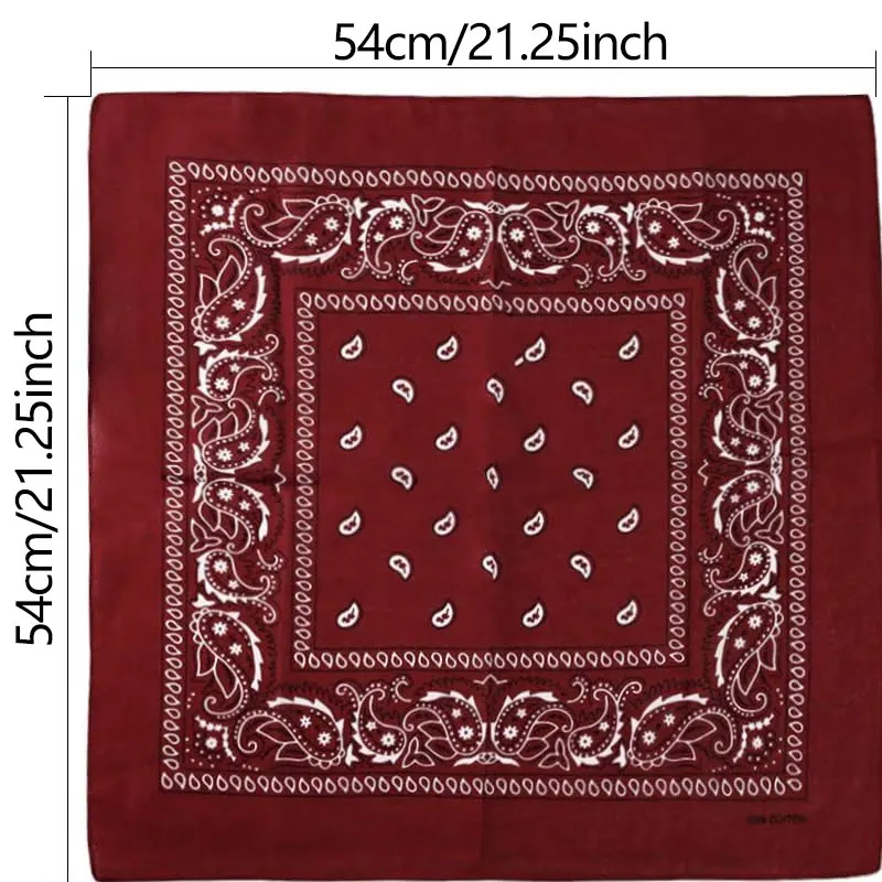 1pcs Hip Hop Cowboy Paisley Sc - Bandana Blank White ulasan dan harga