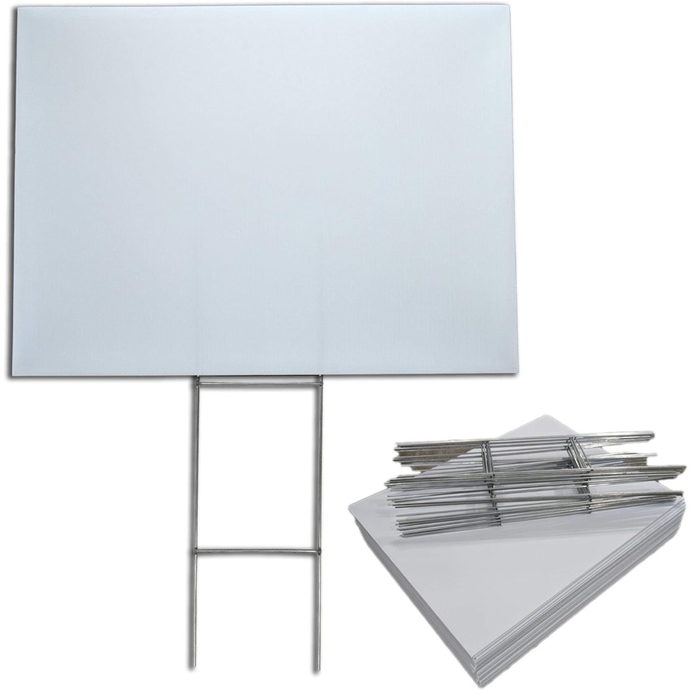 Fifty Pack Blank Yard Signs, I - Yard Sign Blank ulasan dan harga