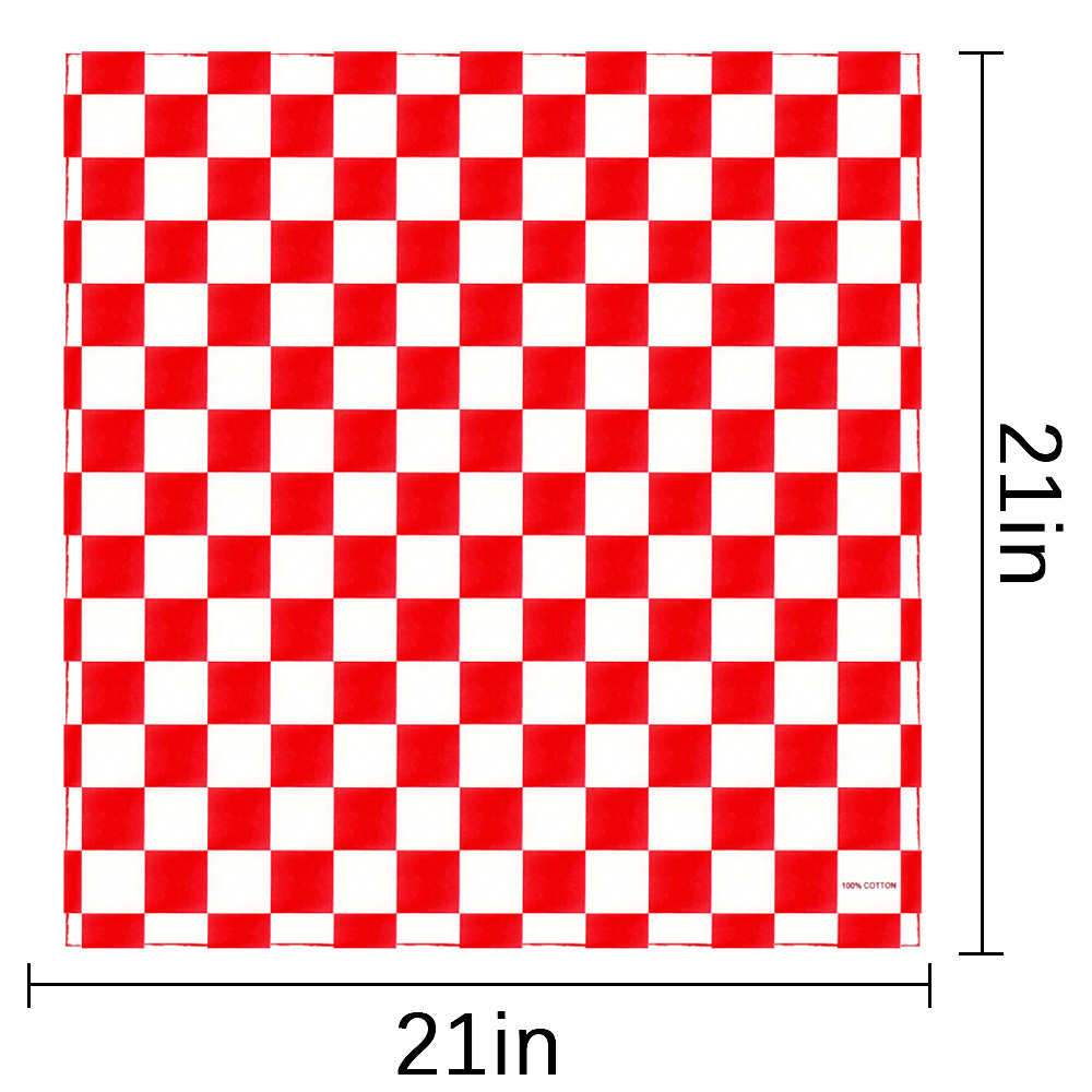 Bandana Checkered Flag Auto Ra - Bandana Blank White ulasan dan harga