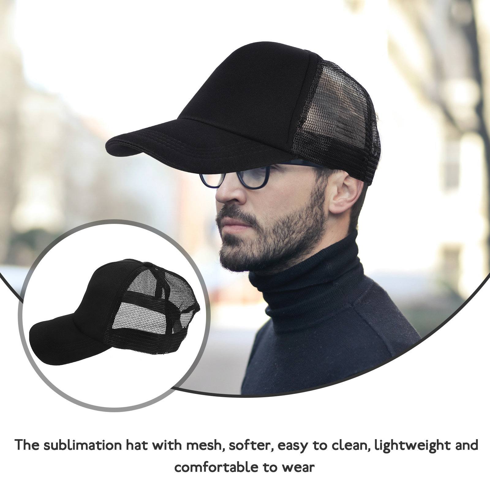 10Pcs Breathable Mesh Sublimat - Hat Sublimation Blank ulasan dan harga