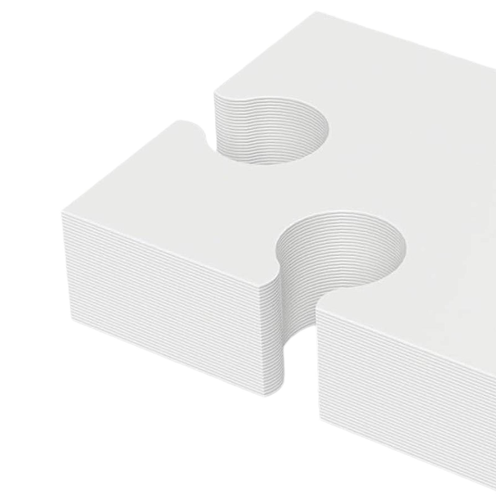 30Pcs Blank Puzzle Pieces Draw - Puzzle Blank White ulasan dan harga