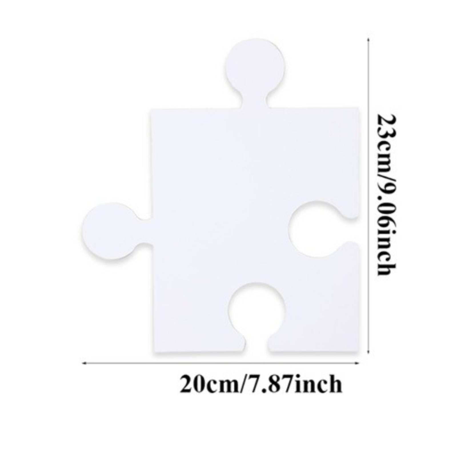 30Pcs Blank Puzzle Pieces Draw - Puzzle Blank White ulasan dan harga