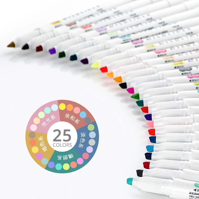 Zebra Mildliner Liner Double H - Zebra Pen Mildliner ulasan dan harga